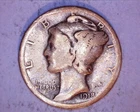1918  Mercury Head Silver Dime  **213-6C