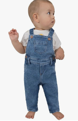 OFFCORSS BABY DENIM OVERALLS SIZE 12 M Made In Columbia NWT