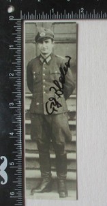 WW2 GERMAN ARMY GEORG BLEHER KNIGHTS CROSS RECIPIENT HAND SIGNED PHOTO AUTOGRAPH