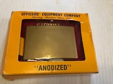 Officers Equipment Company Military Anodized Brass Belt Buckle