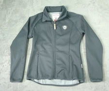 Horseware Ireland Jacket Gray Womens Small Equestrian Soft Shell Fleece Lined