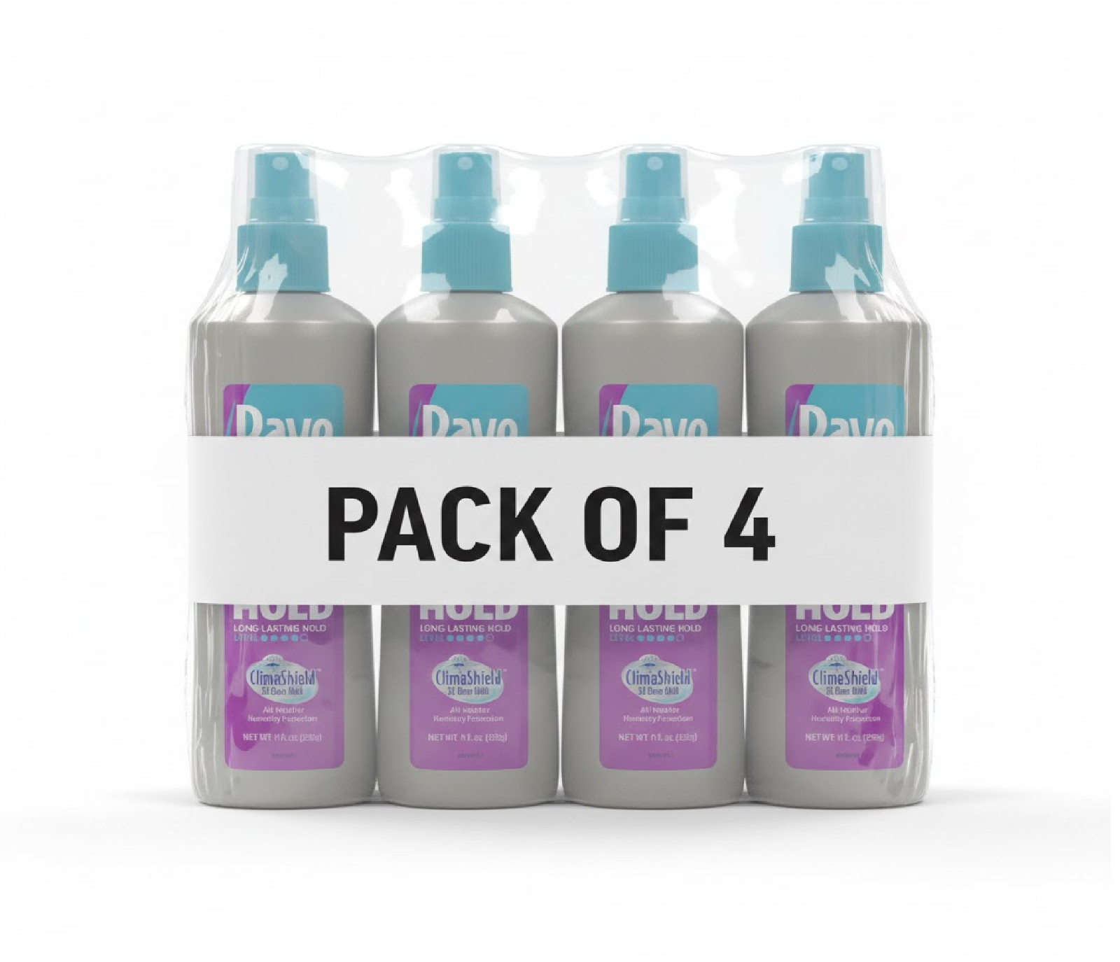 Rave 4X Mega Hold Non-Aerosol Hair Spray, All-Weather Protec