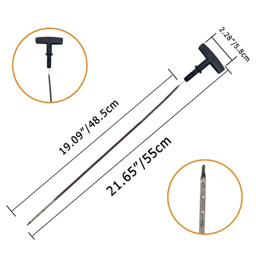 Engine Oil Dipstick YS4Z6750ZA For Ford Escape 2001-2003 Focus 2000-2004 L4 2.0L - Picture 4 of 6