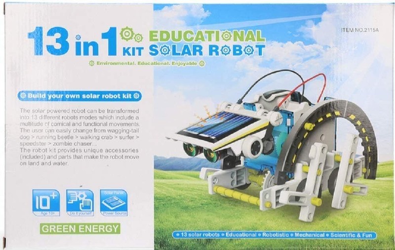 13 In 1 Educational Toys Solar Robot Toys Science Kit Solar Powered 3Cp2
