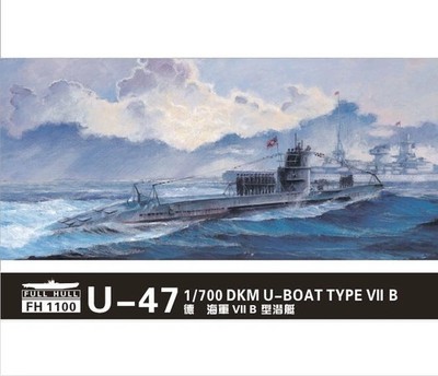 Flyhawk FH1100 1/700 DKM U-47 submarine U-boat Type VII B