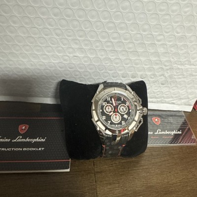 Купить tonino lamborghini 3110 spyder watch chronograph black dial 