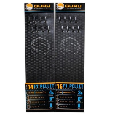 Guru F1 Pellet Ready Rigs NEU Match Angelhaken zu Nylon *Full Range*