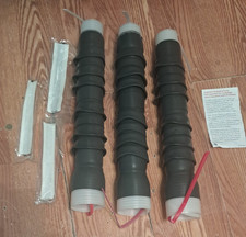 3) 3M QT-III 7685-S-8 COLD SHRINK RUBBER TERMINATION TUBES / PLEASE SEE PICTURES