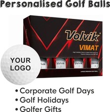 Golf Ball Personalised | Custom Name Logo Text Or Photo Golfing Birthday Gifts