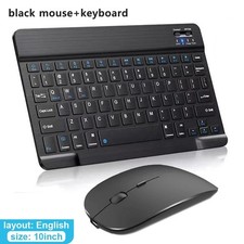 Rechargeable Bluetooth Keyboard and Mouse Combo Universal Ultra-Slim Wireless