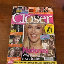 Closer Oct 2002 #3 MADONNA/Julia Roberts/Christopher Reeve/Sarah Jessica Parker