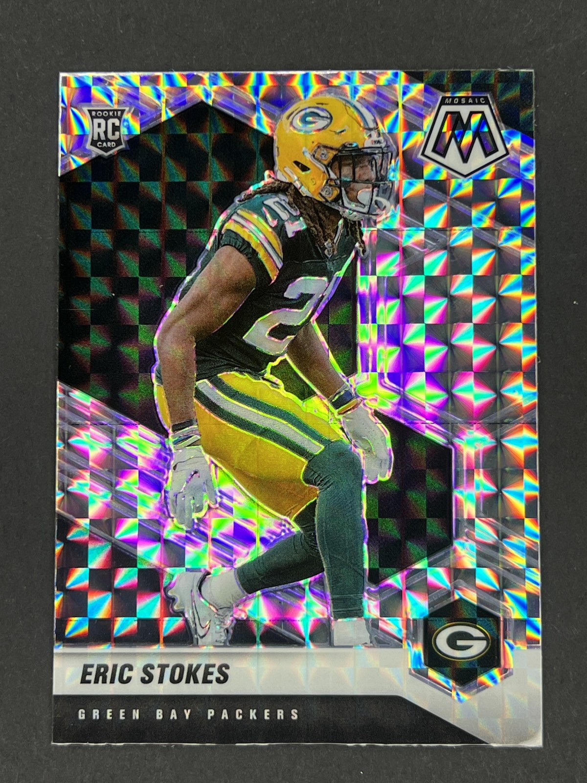 Eric Stokes 2021 Panini Mosaic Prizm Rookie - #347