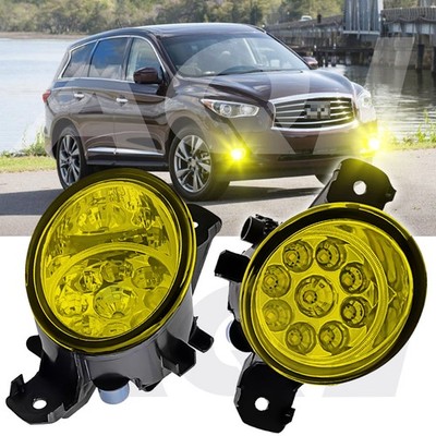 2pcs Front Fog Light Driving Lamp For INFINITI JX35 2013 Clear
