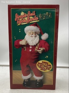 Rock Santa Collectibles Jingle Bell Christmas Dancing Santa Figurine In Box