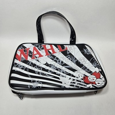 Wahl Clipper Carry Case For Trimmers Or Make Up Bag Black And White Skulls