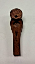 WANUT WOOD SMOKING TOBACCO PIPE HAND PIPE WITH ROUND LID 3.5" MADE IN USA
