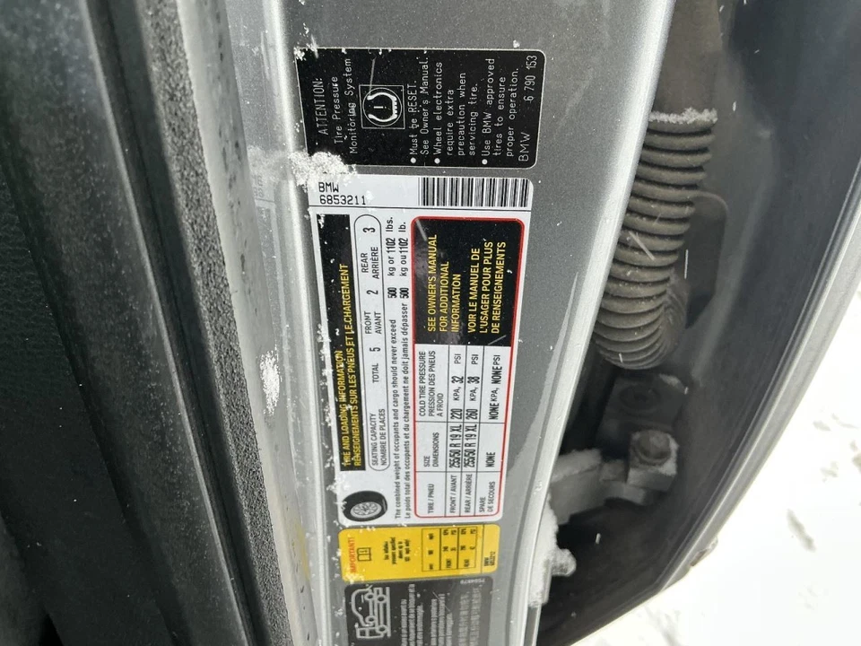 Seat Belt Front Bucket Passenger Retractor Dark Gray Fits 08-14 BMW X6 817468 Foto 4 de 4