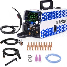 Reboot 200Amp MIG Welder 120V 240V 5 in 1 Welding Machine Multiprocess Large LED