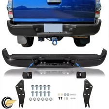 Complete Black Rear Step Bumper Assembly For 2005-2015 2007 2011 Toyota Tacoma