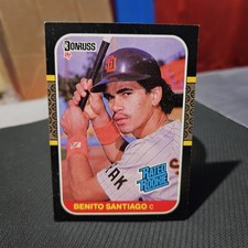 Benito Santiago 1987 Donruss Baseball Rated Rookie Card #31. rookie card picture