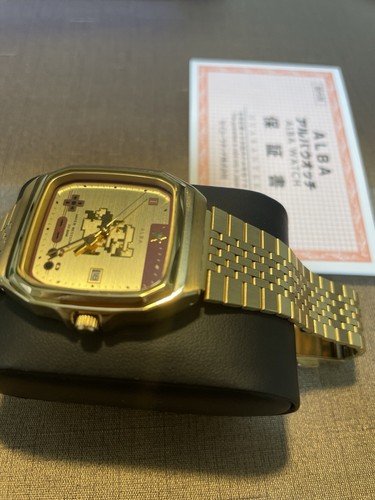 Seiko Alba ACCK711 Men's Watch Super Mario Brothers Collaboration Gold h024 - Picture 10 of 23