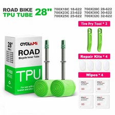 Ultralight TPU Inner Tube for 700C Road Bikes 18-32C Tires French Valve