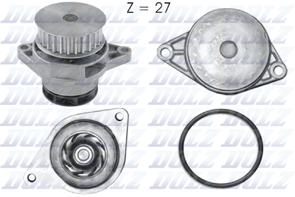 Wasserpumpe MotorküHlung Dolz A200 FüR Seat Audi VW 1J2 1J6 Bora 8Z0 1J1 1J5 A2-image