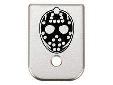 NDZ Glock 17 19 22 23 26 34 Gen 1-4 Magazine Base Pad Aluminum Silver Engraved