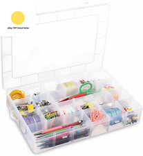 3 Pack Storage Organiser Box for Screws Nails Nuts Craft Carry Case