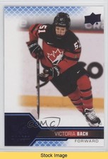 2022 Upper Deck Team Canada Juniors Women's WC Blue Victoria Bach #66 READ 1e05