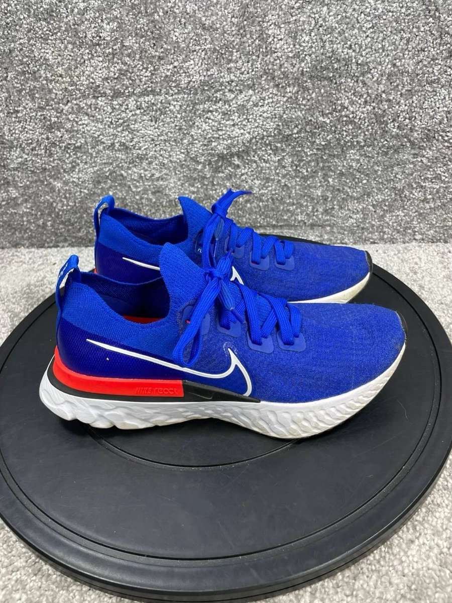Nike React Infinity Run Flyknit Racer Blue Crimson | eBay