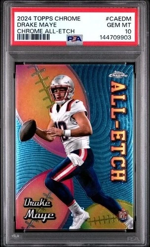 2024 TOPPS CHROME ALL-ETCH #CAEDM DRAKE MAYE RC ROOKIE PSA 10