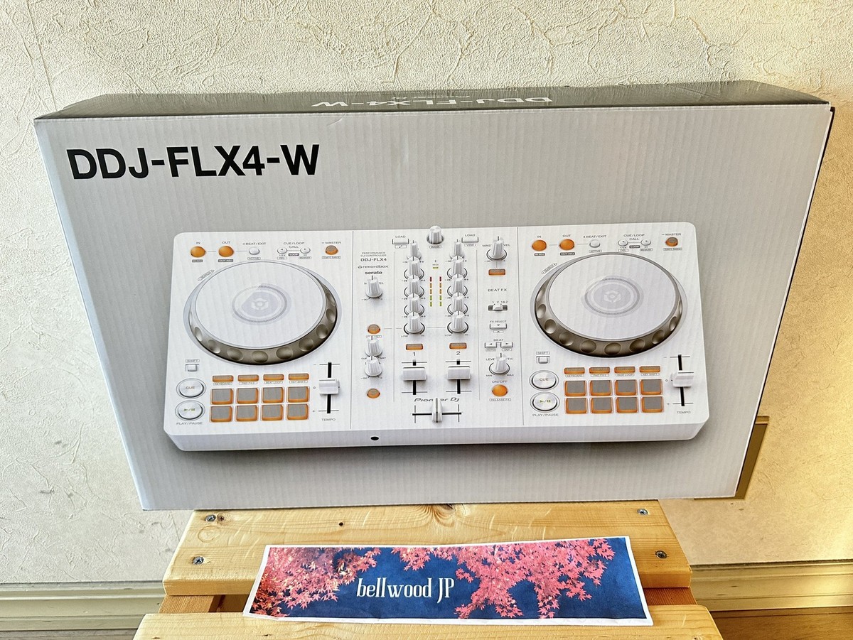 Pioneer DJ DDJ-FLX4-W 2-Channel DJ Controller Rekordbox Serato