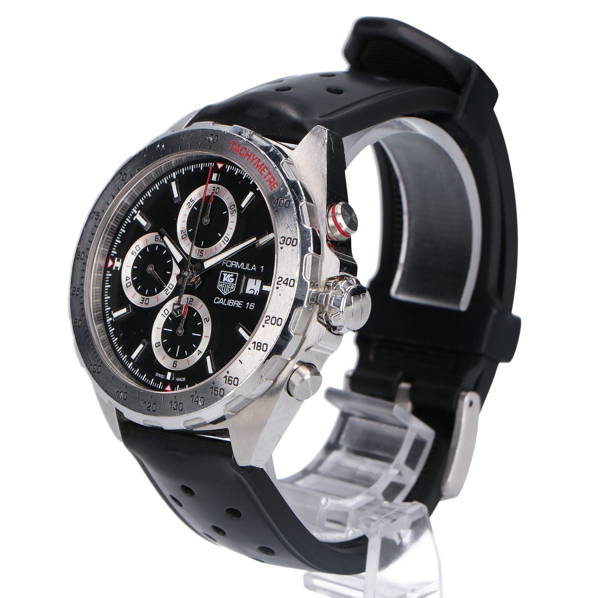 TAG HEUER CAZ2010-0 Formula 1 Chronograph, Black Dial, Stainless Steel x Rub... image 3