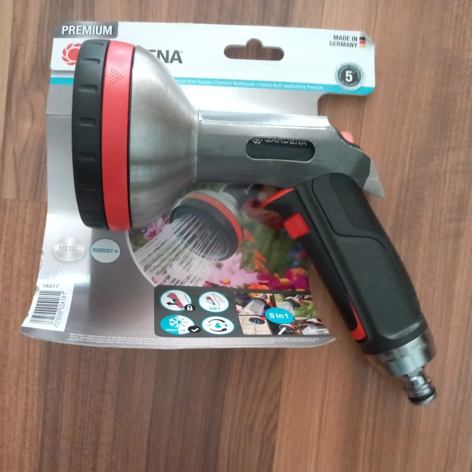 Gardena Premium Multi Sprayer Adjustable Garden Nozzle Watering 18317 10–30% OFF - Image 2 of 3