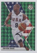 2019-20 Panini Mosaic USA Basketball Green Prizm Dwyane Wade #259 HOF 3j7
