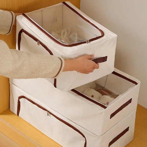 Large Capacity Shoe Storage Box Foldable Shoe Box New Shoe Basket Home - Picture 3 of 19