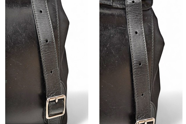 Gucci Mini Rucksack Bamboo/Canvas Leather Black Vintage Backpack image 4
