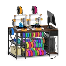 Heavy Duty 3D Printer Table with Storage, Large 4-Tier 3D Printer Stand with ...