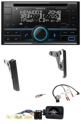 Kenwood CD 2DIN DAB USB Lenkrad Bluetooth Autoradio für Toyota RAV 4 2001-2005 - Bild 1 von 4