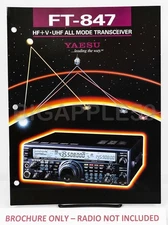 Brochure For Yaesu FT-847 All Mode HF/VHF/UHF Ham Amateur Radio Transceiver