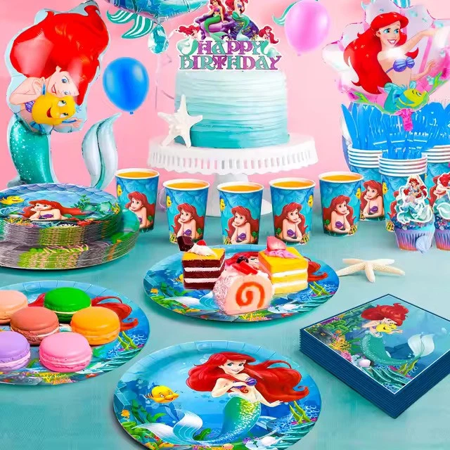 Little Mermaid Geburtstag Deko Set – Meerjungfrau Party Set mit 185 tlg - Bild 2 von 4