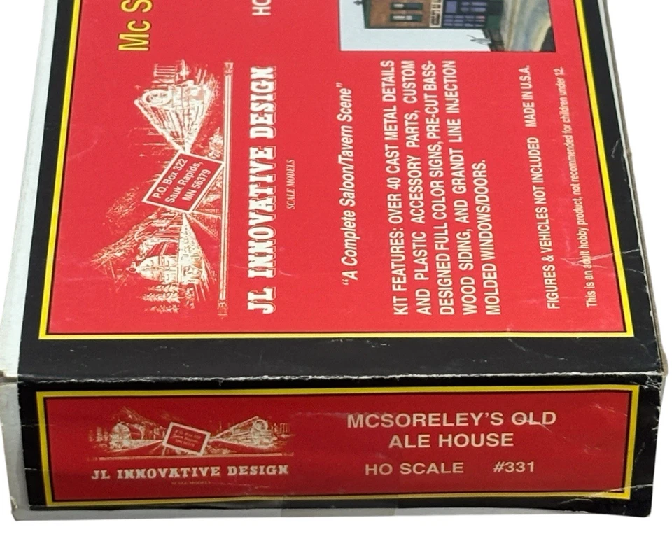 JL Innovative Design HO Scale McSoreley's Old Ale House Kit #331 - Image 4 of 4