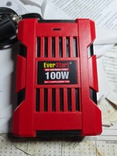 EVERSTART POWER INVERTER, 100W DC to AC, Two 3.1A USB Ports, 1 AC