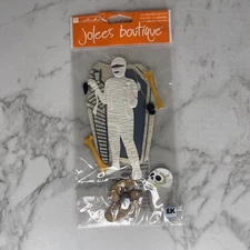NEW Jolee's Boutique Halloween MUMMY COFFIN  scrapbooking Stickers Snake C1