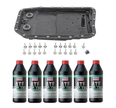 Auto Transmission Service Kit for BMW 6HP26 select V8 models ATF+Oil Pan+Filt...