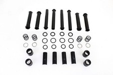 V-Twin 11-1408 Gloss Black Pushrod Tube Cover Kit for Milwaukee 8