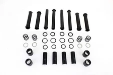 V-Twin 11-1408 Gloss Black Pushrod Tube Cover Kit for Milwaukee 8