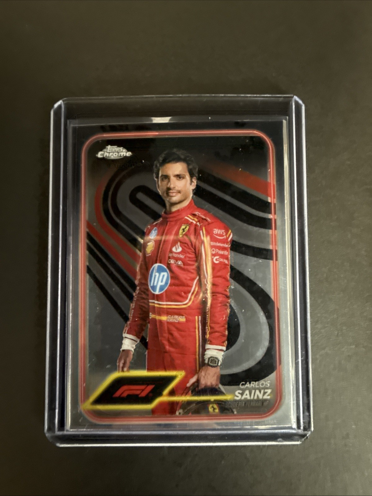 Carlos Sainz 2024 Topps Chrome Formula 1 #4 Sepia Refractors