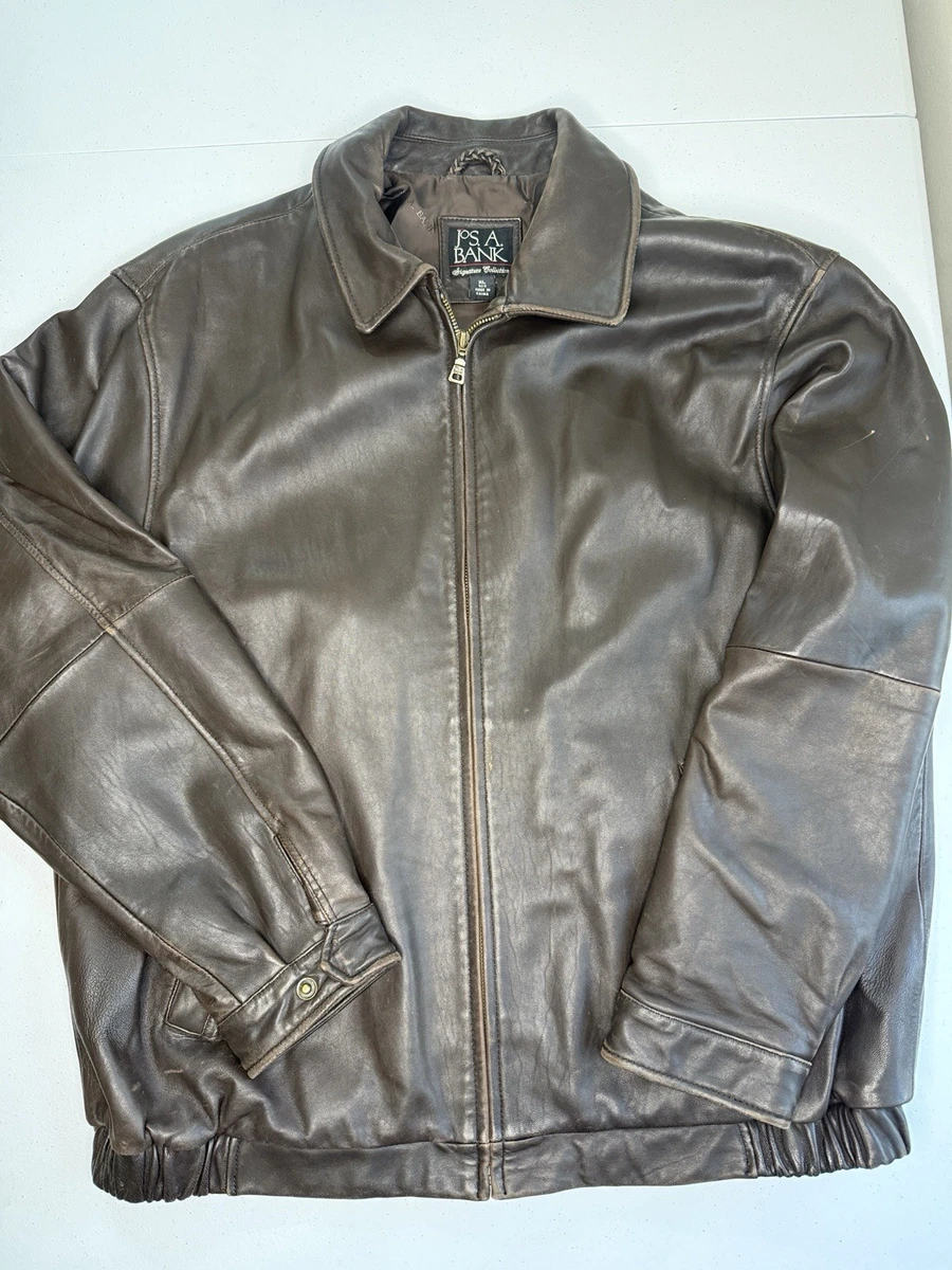 Jos. A. Bank Leather Outer Shell Coats, Jackets & Vests for Men